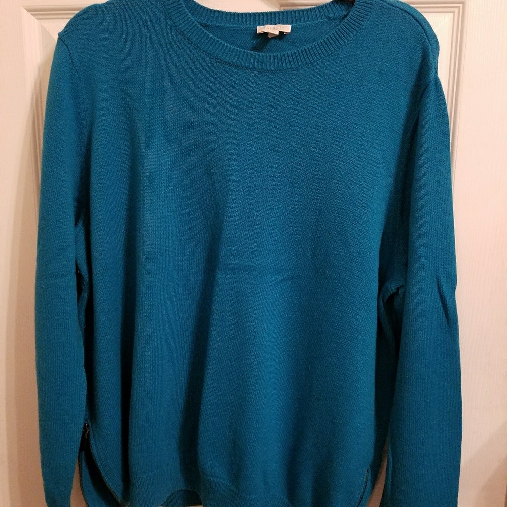 Deep Turquoise crew neck sweater from Talbots 3X